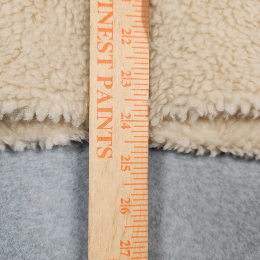 Patagonia Jacket Womens XL Oatmeal Dark Natural Lunar Dusk Deep Pile Sherpa - Picture 9 of 11
